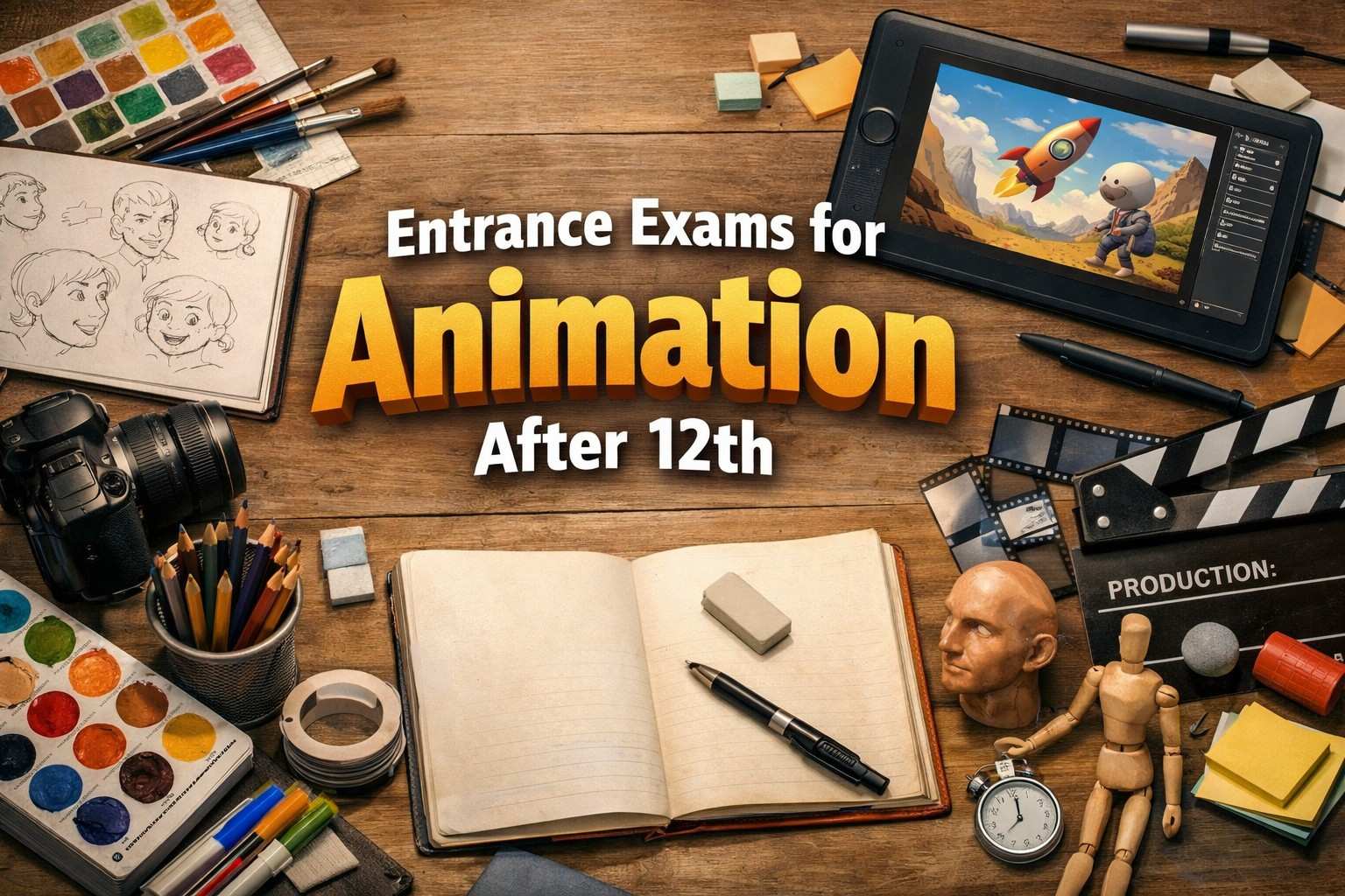 Entrance Exams for Animation After 12th