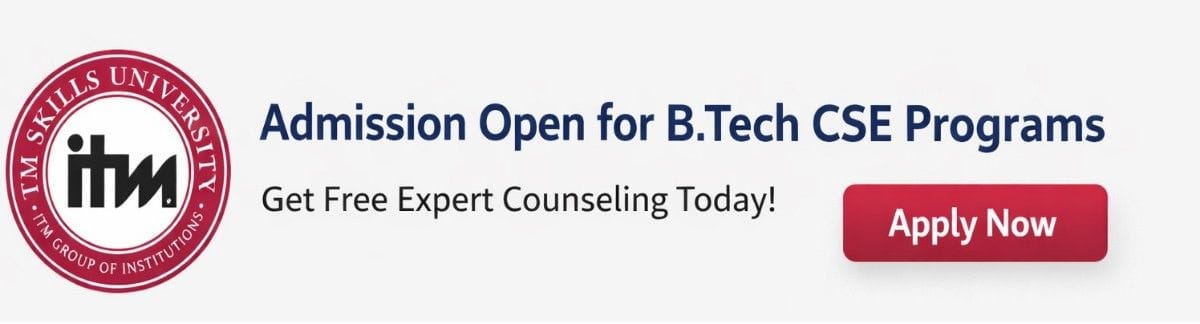 BTech CSE Admission Open